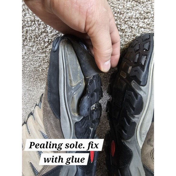 Vasque Shoes Mens 11 M Stealth Trail Hiking Sneakers Multicolor Leather Lace Up - Picture 10 of 13